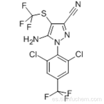 1H-pirazol-3-carbonitrilo, 5-amino-1- [2,6-dicloro-4- (trifluorometil) fenil] -4 - [(trifluorometil) tio] - CAS 120067-83-6